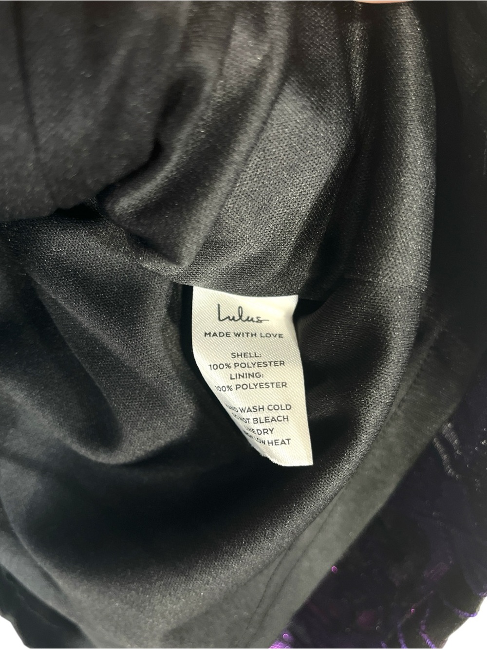 NWT Lulus Extravagant Party Shiny Purple Floral Jacquard Bodycon Dress Size Smal - Picture 12 of 12